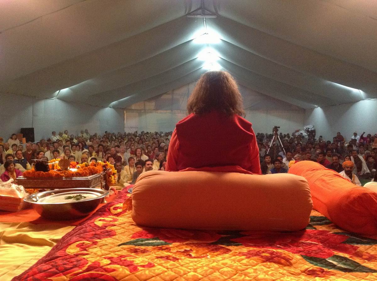 9 Satsang in our camp