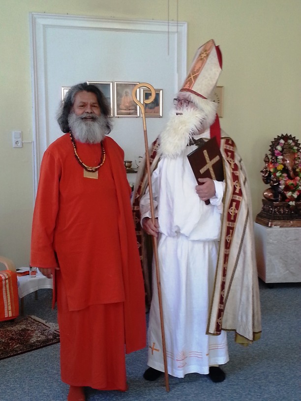 St. Nicholas meets Swamiji