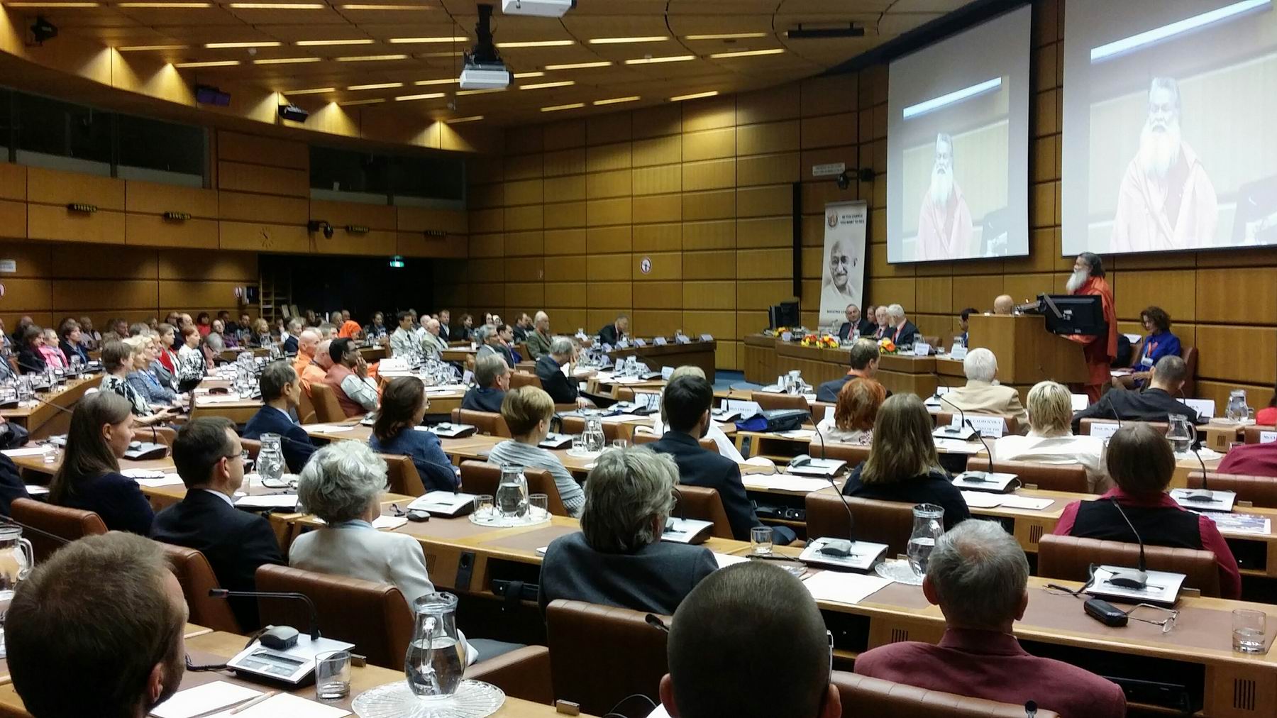 Peace gathering at the United Nations in Vienna