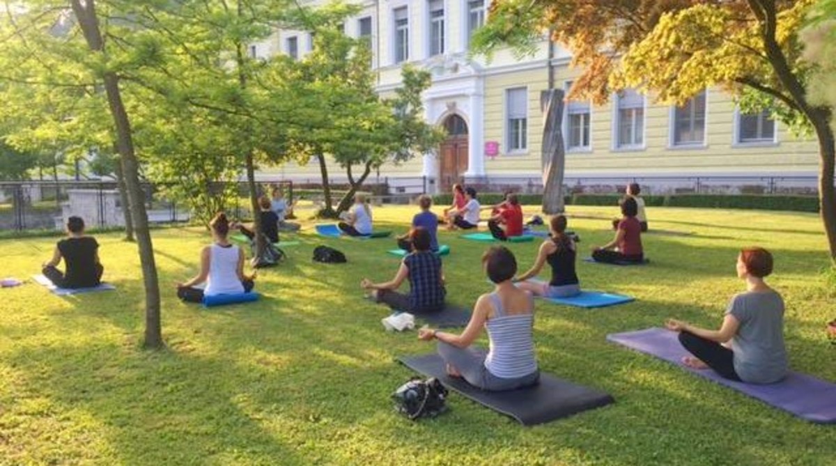 10th anniversary of Yoga in Parks project in Slovenia