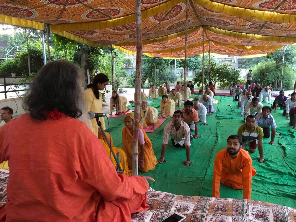 Early morning yoga practice 23 October 2017