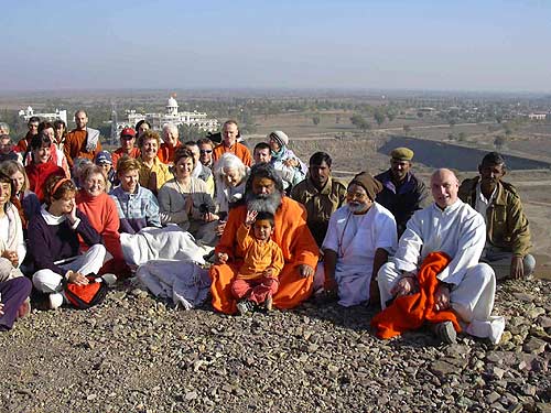 The Jadan group at the top of the hill