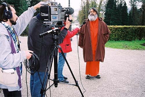 Swamiji gives interview for the national television