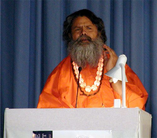 The Initiator of Yoga in Daily Life World Peace Summit, His Holiness Mahamandaleshwar Paramhans Swami Maheshwaranandaji