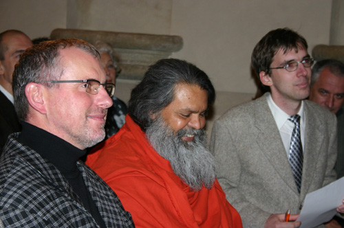 Swamiji at the presentation