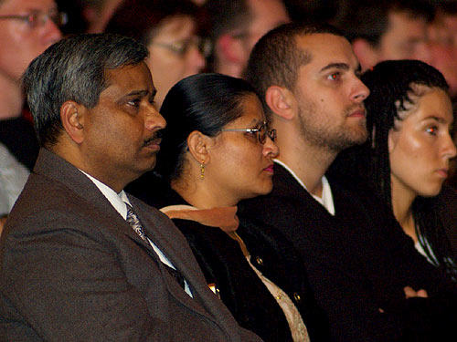 Indian Attache in Croatia with his wife at the Public Lecture