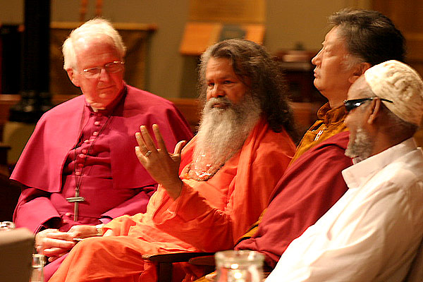 Sharing the Wisdom of Religious Traditions: Bishop John Bayton – Anglican, Lama Choedak Rinpoche – Buddhist, Vishwaguru Mahamandaleshwar Paramhans Swami Maheshwarananda – Hindu, Sheik Isse Muse – Islam, Rev Francis McNab – Executive Minister Uniting Church