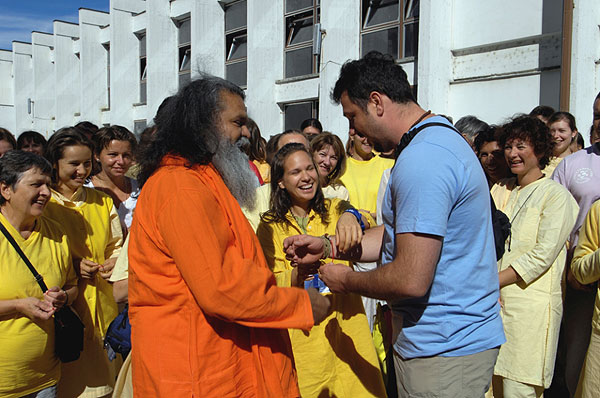 Swamiji and Raksha bandan ceremony