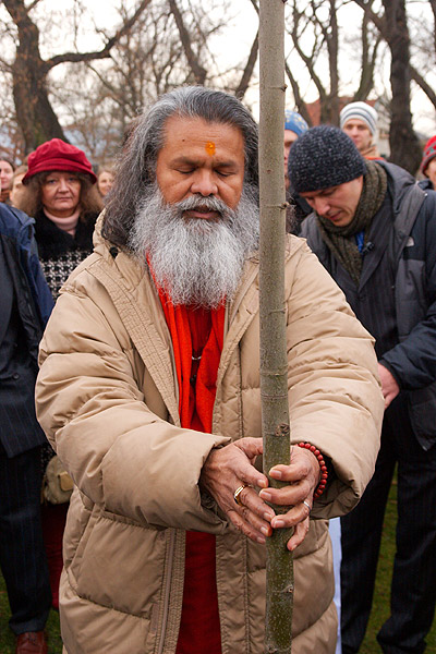 Planting a Peace Tree in Prague