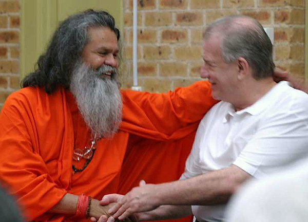 His Holiness with Reverend Minister Bill Crews at the Exodus Foundation 