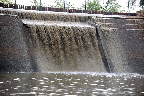 Heavy monsoon rains bring relief to thirsty nature and people in Jadan ashram